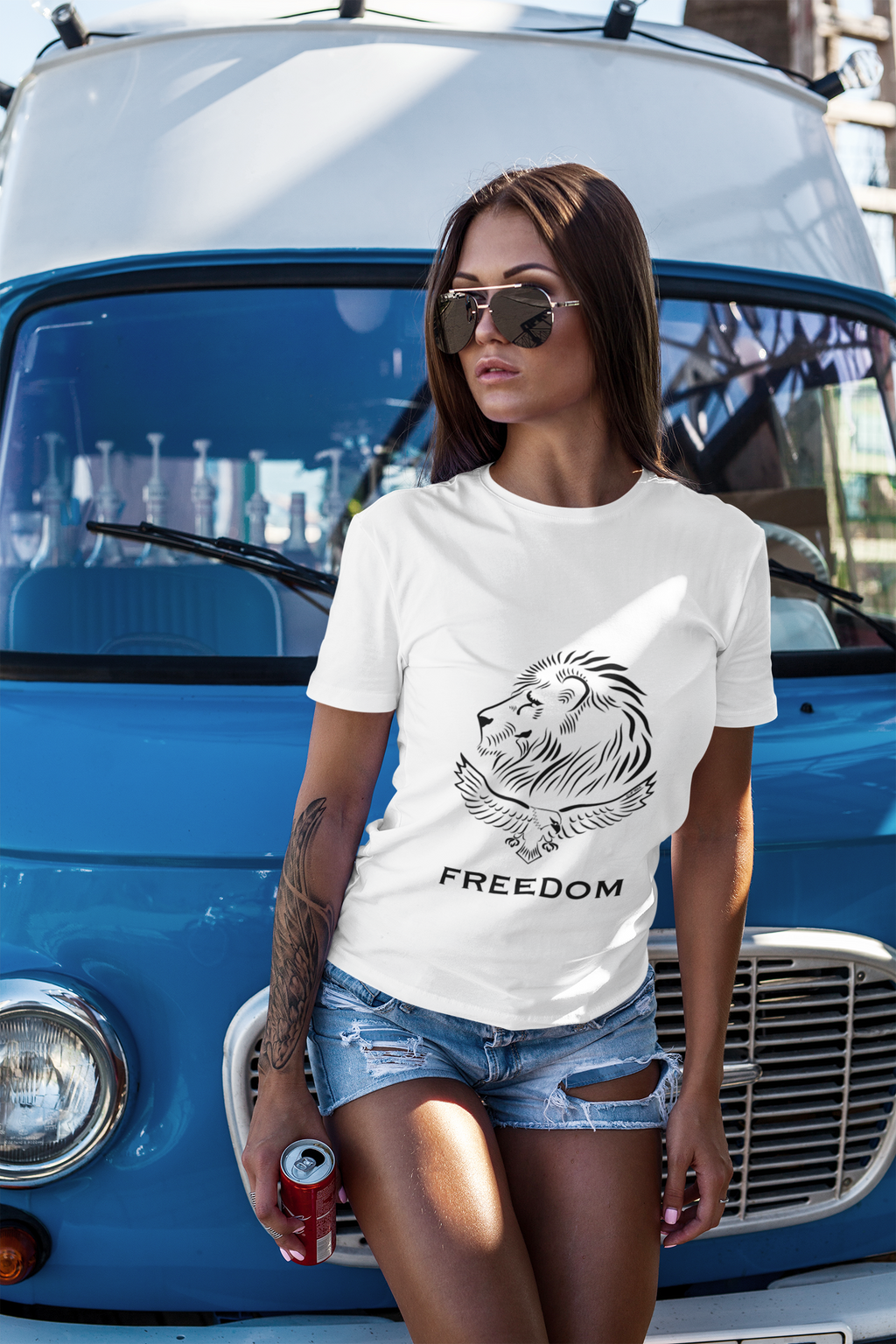 Lion Eagle Freedom Custom T-Shirt Unisex (Light)